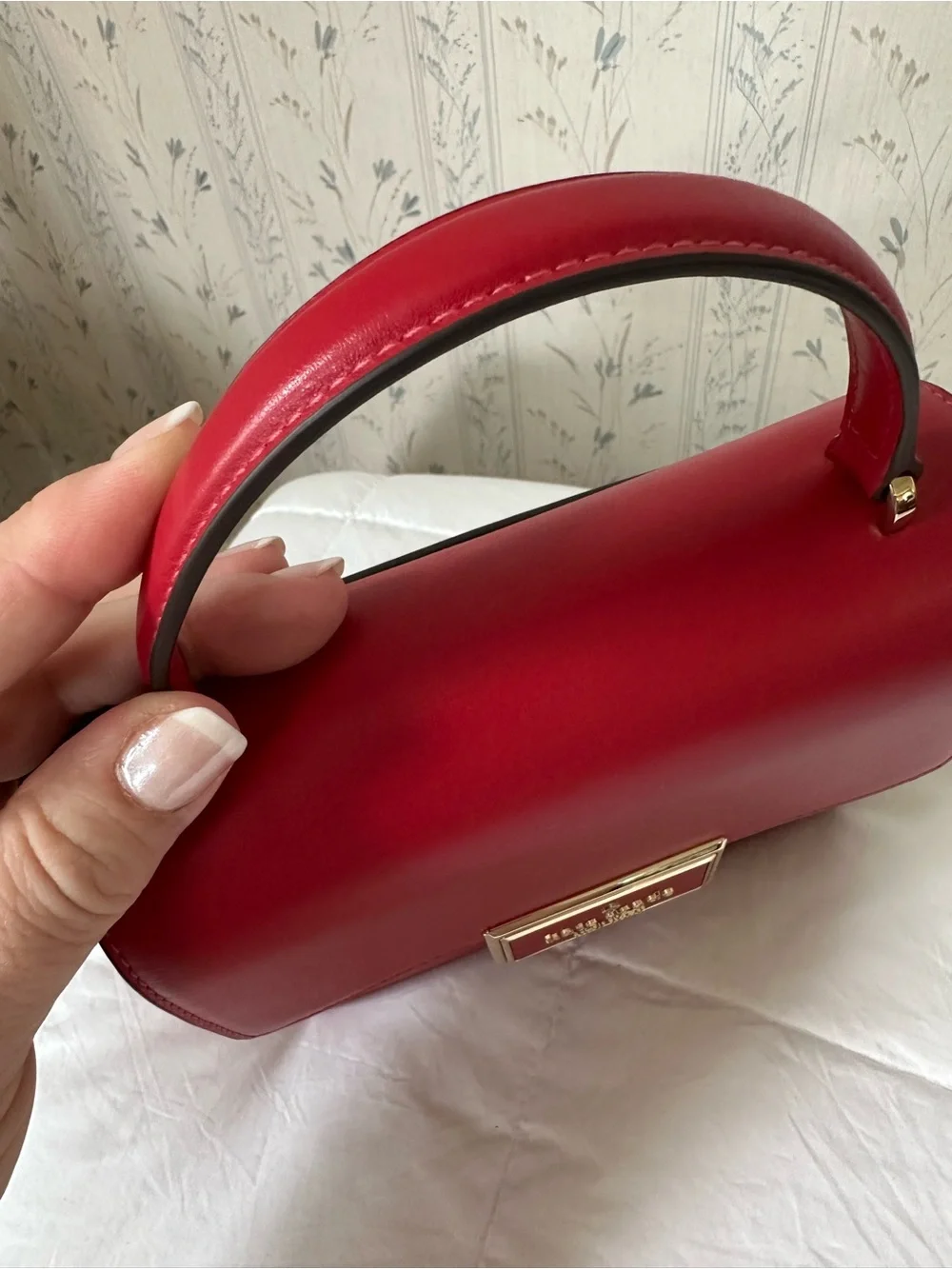 Kate Spade Red Leather Top-Handle Satchel